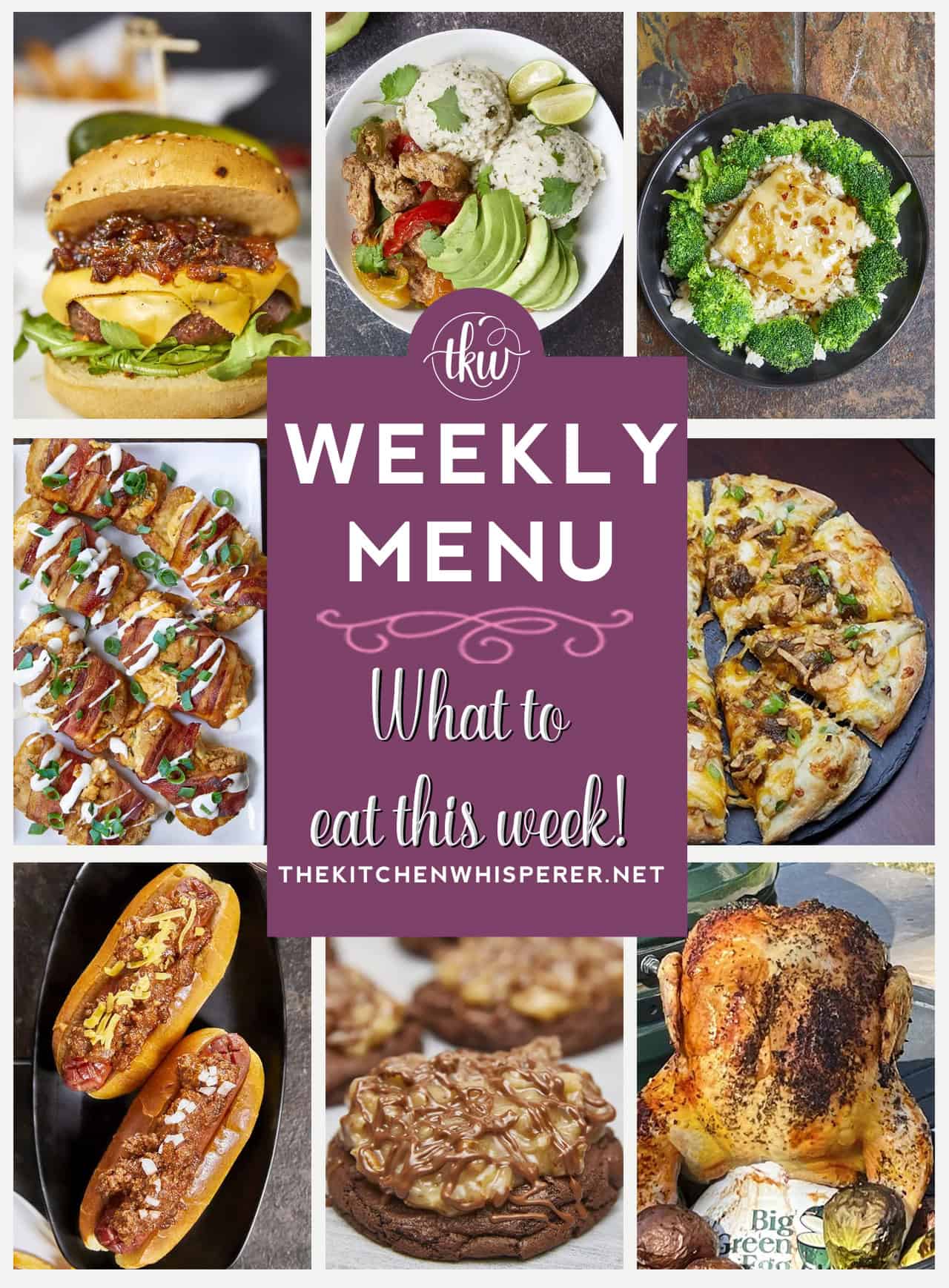 Weekly Menu – 7 Amazing Dinners Plus Dessert